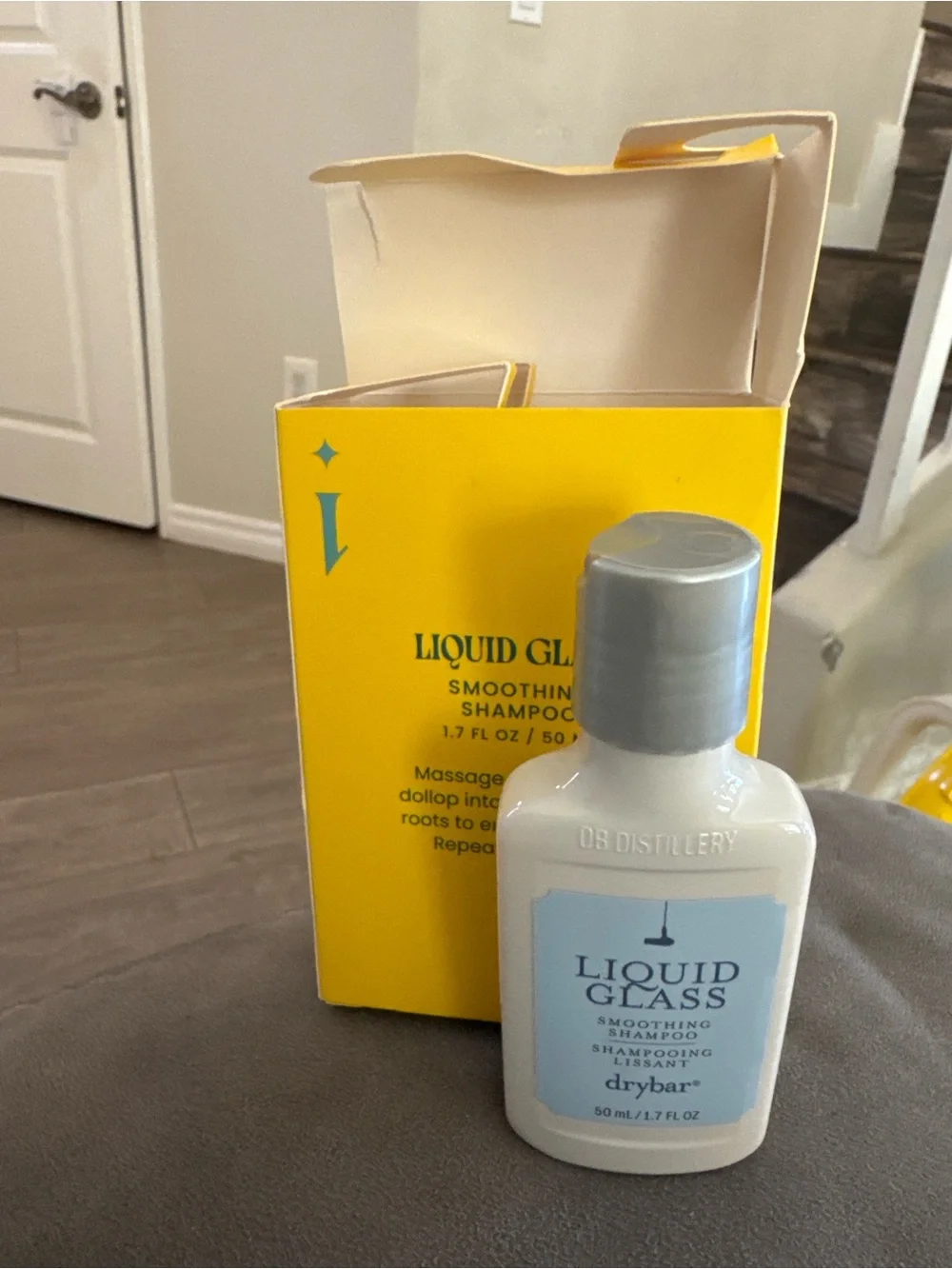 Drybar Liquid Glass Smoothing Shampoo - White Bottle with Light Blue Label